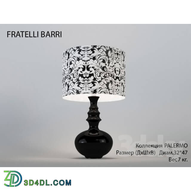 Table lamp - Table lamp_ black shiny lacquer finish_ art. FB.L-4.PL.14