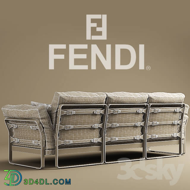 Sofa - sofa and chair fendi casa metropolitan