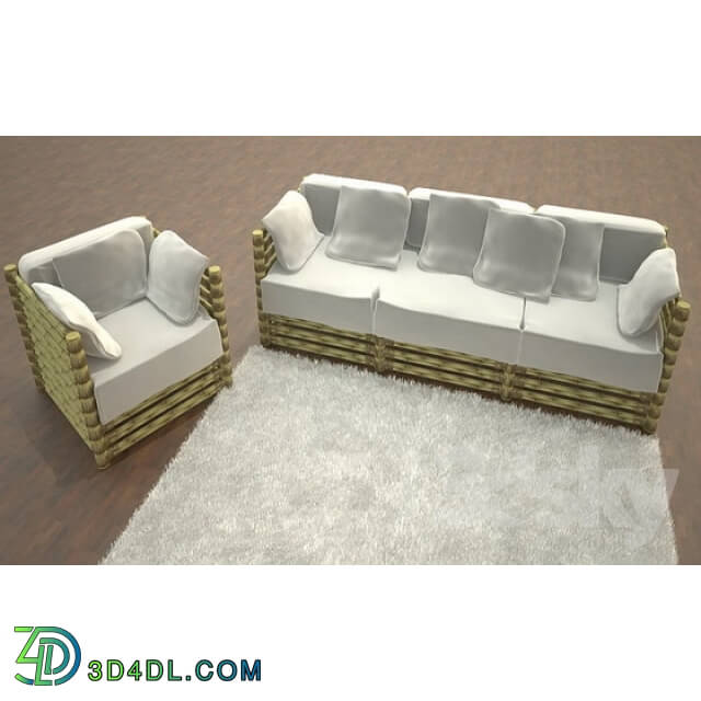 Sofa - Sofa and armchair Malaka Gervazoni