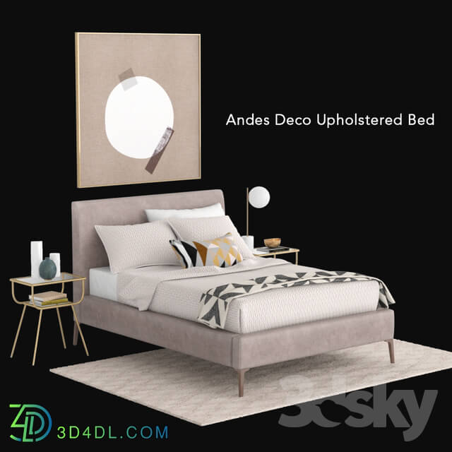 Bed - westelm Andes Deco Upholstered Bed