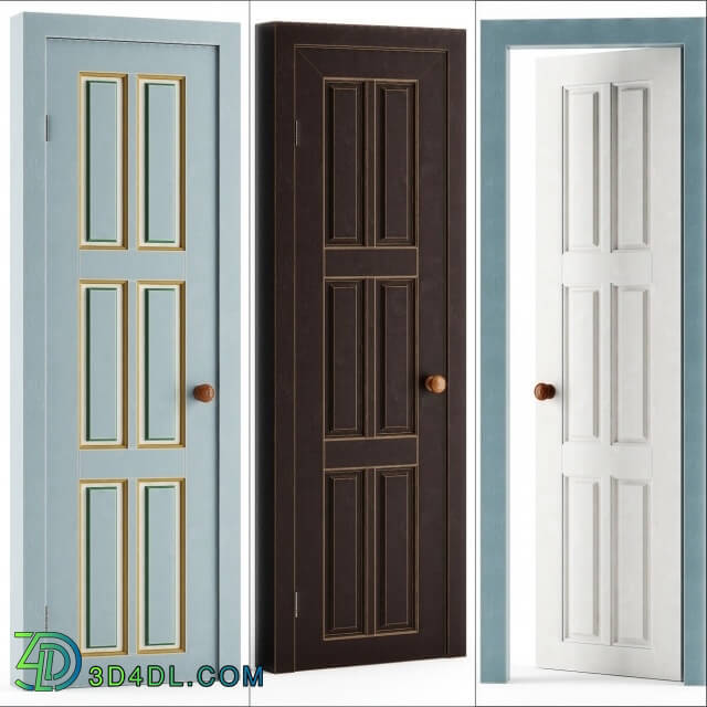 Doors - Restaurant Chocolate Door Set _ Set doors Chocolate