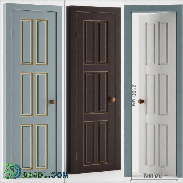 Doors - Restaurant Chocolate Door Set _ Set doors Chocolate