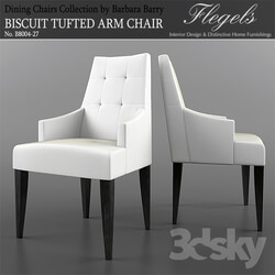 Chair - Barbara Barry _ Biscuit Tufted Arm Chair 