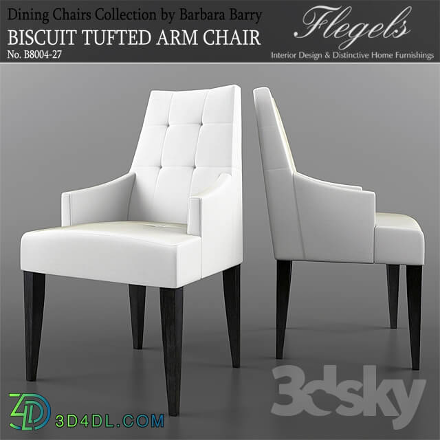 Chair - Barbara Barry _ Biscuit Tufted Arm Chair