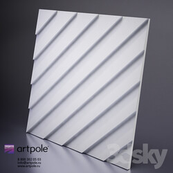 3D panel - Plaster 3d panel Lambert from Artpole 