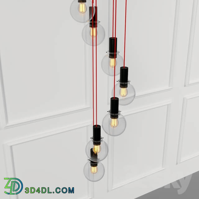 Ceiling light - Glass chandelier light