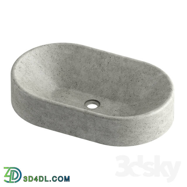 Wash basin - Ellipse concrete sink