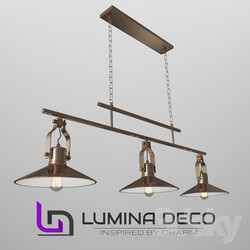 Ceiling light - _OM_ Suspension Lumina Deco Settore Trio bronze 