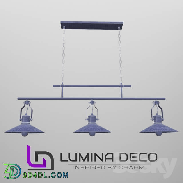 Ceiling light - _OM_ Suspension Lumina Deco Settore Trio bronze