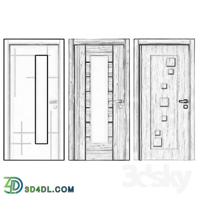 Doors - Modern Doors Model 01