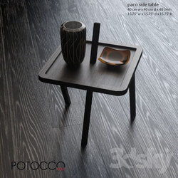 Table - Potocco paco side table 