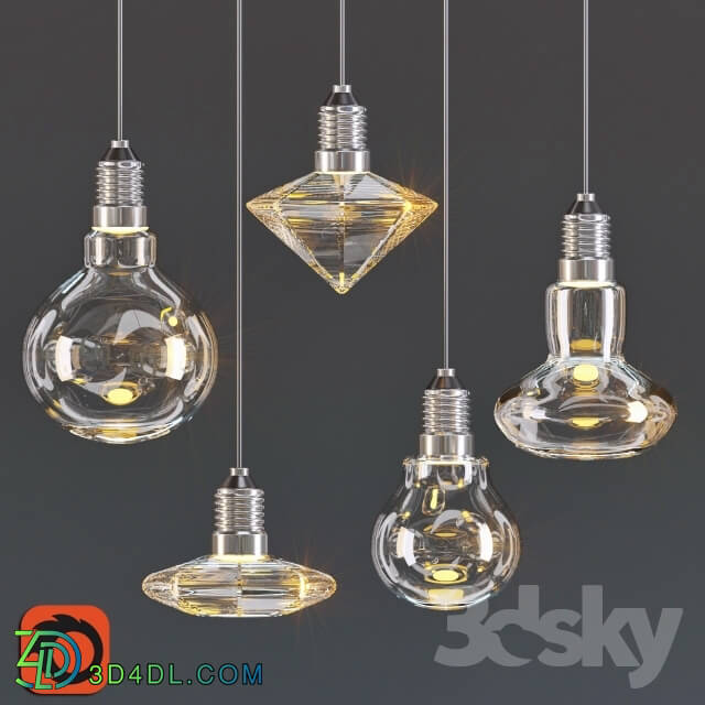 Ceiling light - Crystal pendantlamp for-bar