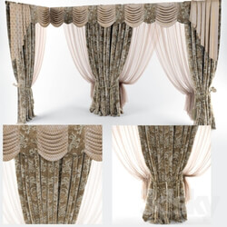 Curtain - Curtain with Dae bibs and neron vertical shoulder 