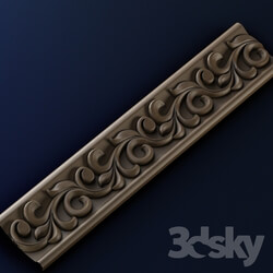 Decorative plaster - Baguette carved 