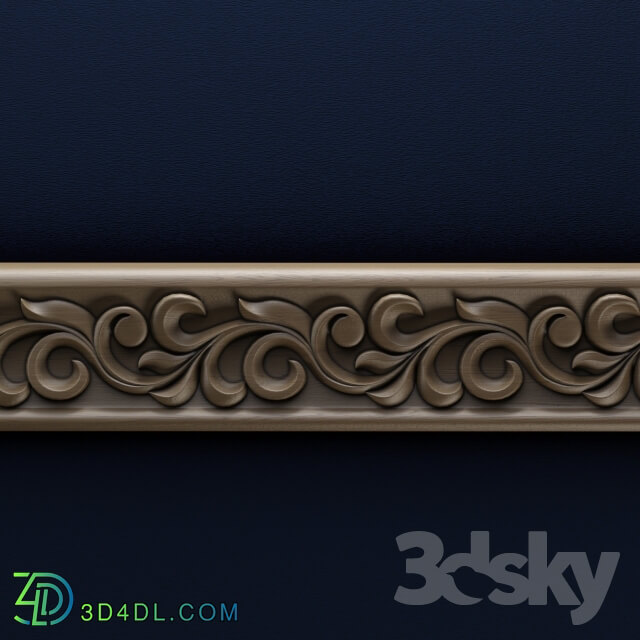 Decorative plaster - Baguette carved