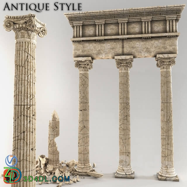 Decorative plaster - Arch in antique style