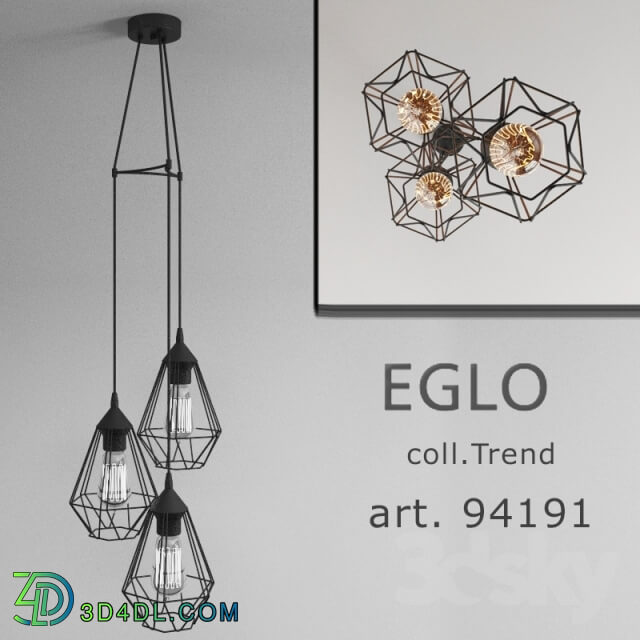 Ceiling light - Chandelier 94191 Eglo Trend