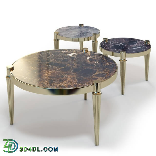 Table - FRATELLI LONGHI Coffee Tables Set 02
