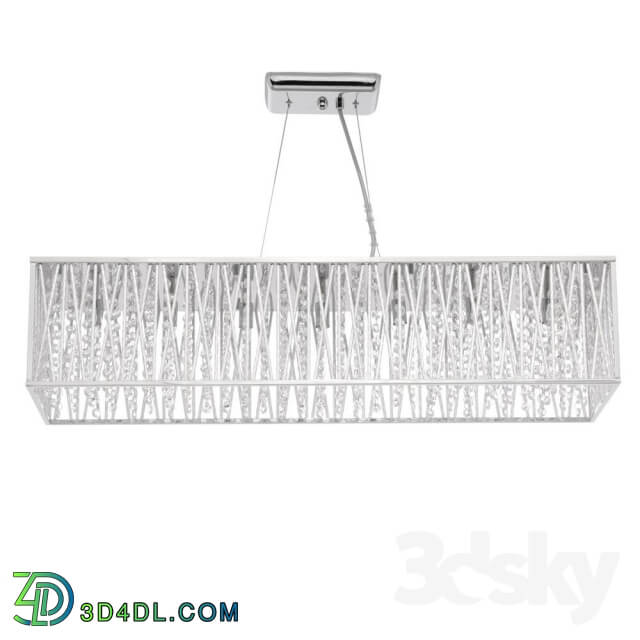 Ceiling light - Light Chrome Rectangular pendant