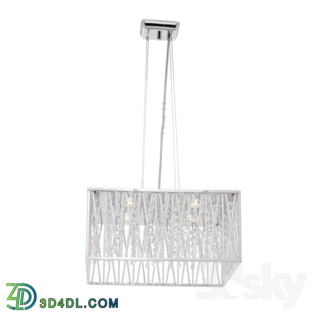 Ceiling light - Light Chrome Rectangular pendant