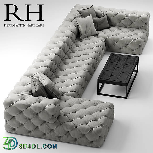 Sofa - Sofa rh soho tufted