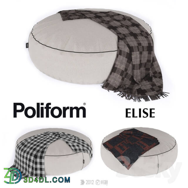 Other soft seating - Poof Poliform Elise