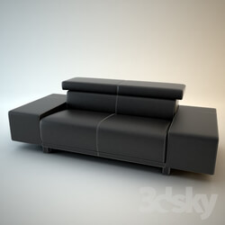 Sofa - Leather sofa 