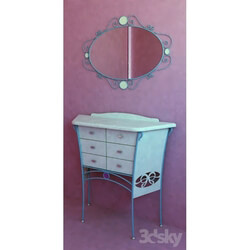 Sideboard _ Chest of drawer - chest of drawers_ mirror in infant 