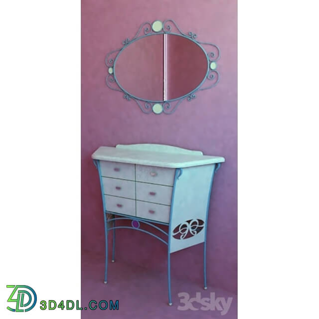 Sideboard _ Chest of drawer - chest of drawers_ mirror in infant