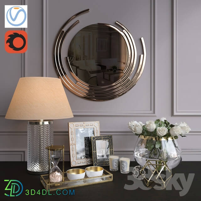 Decorative set - Decorative set 1 _Vray _ Corona_