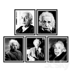 Frame - Posters with Albert Einstein. 