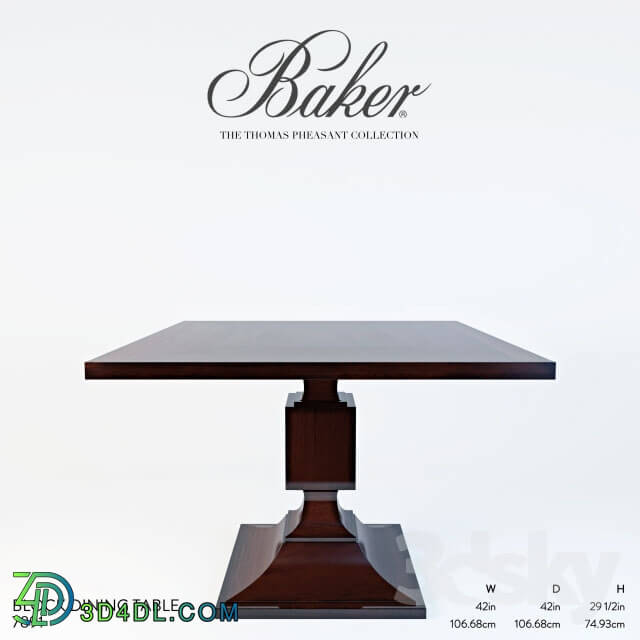 Table - Blocking dining table _7891 _ Baker by Thomas Pheasant