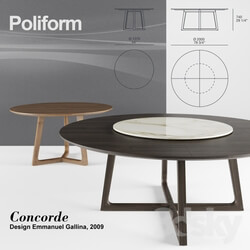Table - Poliform Concorde set 1 