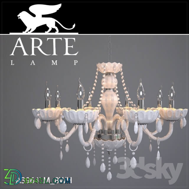 Ceiling light - Chandelier ArteLamp A3964LM-8WH