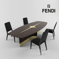 Table _ Chair - Chairs and tables Fendi Casa 