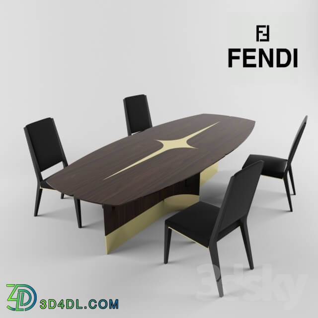 Table _ Chair - Chairs and tables Fendi Casa