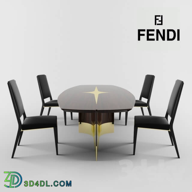 Table _ Chair - Chairs and tables Fendi Casa