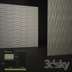 Other decorative objects - 3D Wall Panels Ripples 