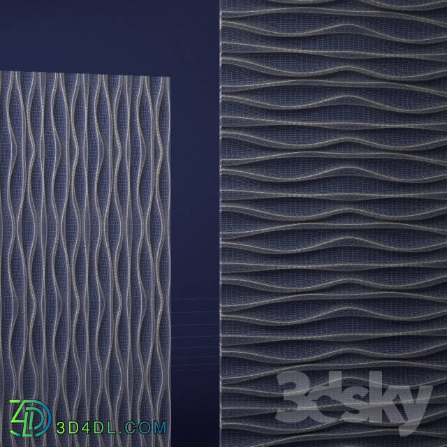 Other decorative objects - 3D Wall Panels Ripples