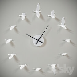 Other decorative objects - Haoshi_Design_Swallow_X_Clock 