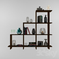 Decorative set - boxes shelf MJ 