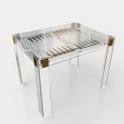 Table - Pierre Acrylic Backgammon Table 