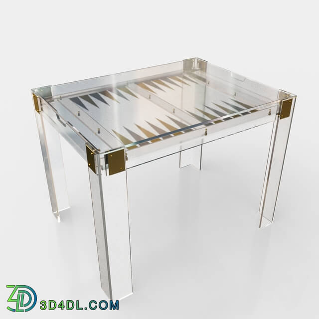 Table - Pierre Acrylic Backgammon Table
