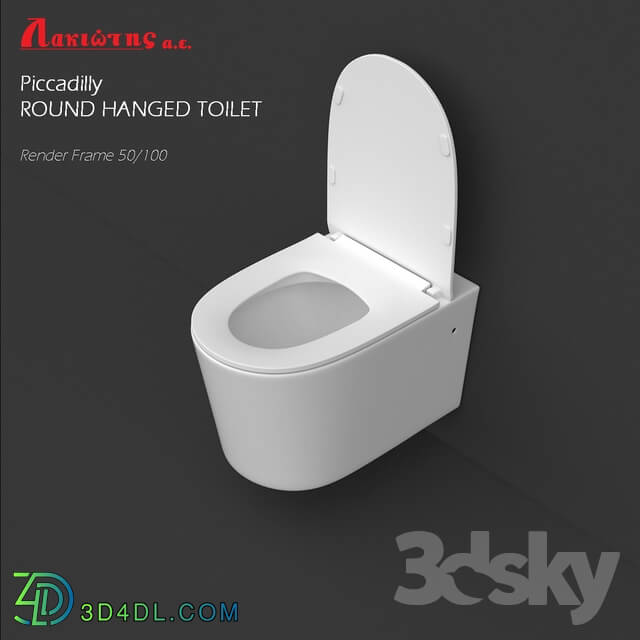 Toilet and Bidet - Piccadilly ROUND hanged toilet