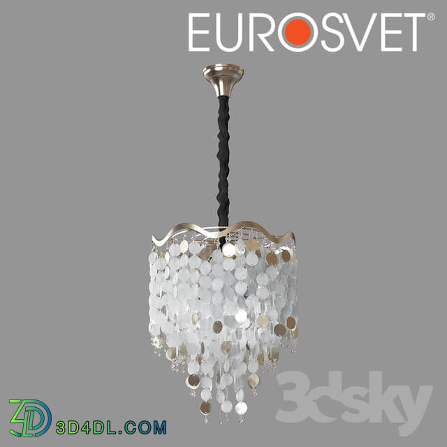 Ceiling light - OM Chandelier with Bogate__39_s Mother of Pearl 279_4 Shelly