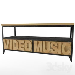 Sideboard _ Chest of drawer - VIDEO _amp_ MUSIC TV cabinet Loft Art 