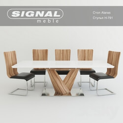 Table _ Chair - Table Alaras Chairs H-791 Factory Signal 