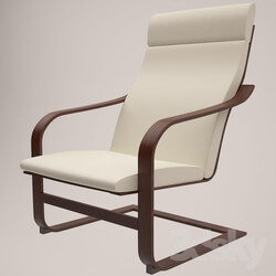 Arm chair - Poeng seat cushion on a chair_ beige Bumstad 