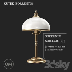Table lamp - KUTEK _SORRENTO_ SOR-LGR-1- _P_ -White_Glass 