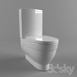 Toilet and Bidet - WC-compact outdoor Vitra Form 500 9730V003-1165 